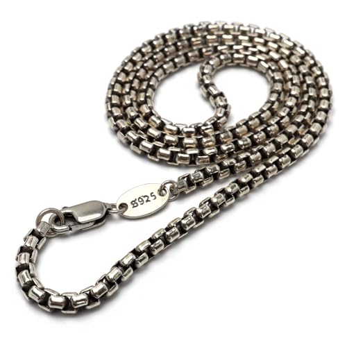 [silver KYASYA]Vo[925 xl`A`F[lbNX ׂ̂Ƀ{[ {bNX`F[lbNX 䆂₩ ۂ Y j  lC gh s AM[Ή (3mmA50cm)