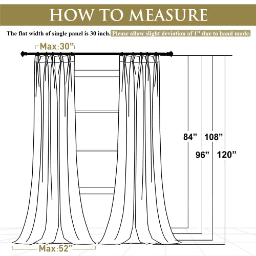 Stangh Wild Rose Velvet Curtains 84 Inch Length For Nursery Kids, Pinch Pleat Bedroom Room Darkening Thermal Privacy Window Drapes For Living Room, W30 X L84, 2 Panels #TOP6