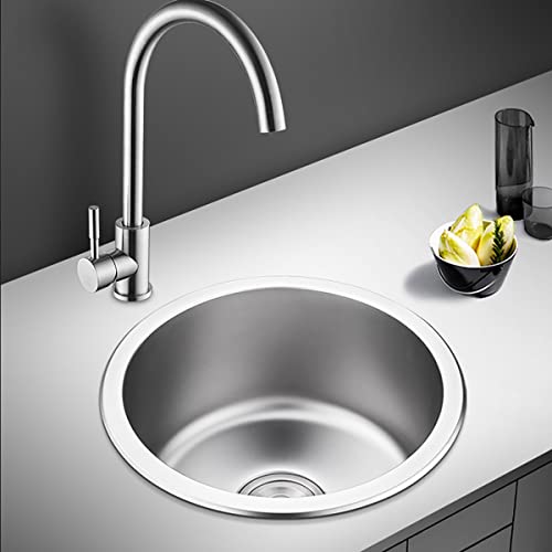 Évier de bar rond en acier inoxydable pour optimiser les petits espaces - 7