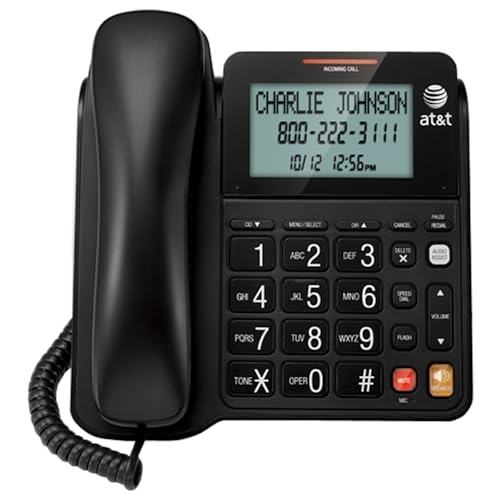 Teléfono fijo AT&T CL2940BK con cable y un auricular miniatura 1