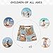 Aflyko Christmas Boys Board Shorts Santa Hat Capybara Leaves Fashion Youth Swim Shorts, Relaxed Fit for Beach Holidays and Pool Parties, X-Large