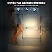 MCGOR 10inch Under Cabinet Lighting, 2 Pack Rechargeable Motion Sensor Light Indoor, 5 Levels Dimmable Magnetic Closet Lights, Wireless Under Counter Lights for Kitchen, Stairs