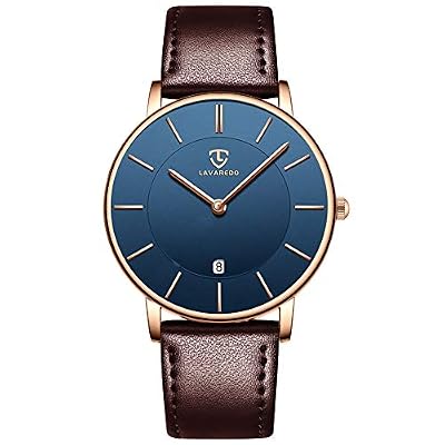 BEN NEVIS Orologio Uomo,Orologio al Quarzo da Uomo e da Donna,Quadrante Ultra Sottile e Minimalista,Display Della Data,Cinturino in Pelle,Orologio Classico e Minimalista, Regalo Uomo