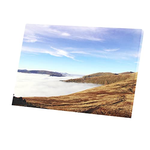 Paysage nature sauvage toile imprimée mer de nuages tableau décoration murale