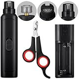 Lasnten 2 Pcs Bird Nail Grinder with Clipper Bird Nail Trimmer File Pet Grooming Tool for Parrot Budgerigars Parakeets Myna Conure Finches Lovebirds(Black)