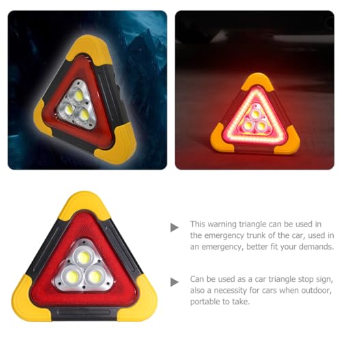 Triángulo de Advertencia contra averías nocturnas con luz LED 3