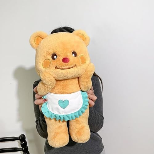 Image of Butter Bear Plush Doll Cute Teddy Bear with Apron Soft PP Cotton Plush Doll Toy for Children Day Gift 30 cm