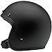 Biltwell Bonanza DOT Certified Open-Face-Helmet-Style Helmet (Flat Black, Large) - BH-BLK-FL-DOTLG