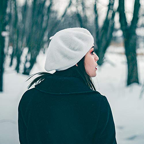 Image of Jolbndcv 6PCS Beret, French Beanie, Outdoor, Winter, Fashion Lady Hat | One Size Fits Most,Solid Color,Stretchable,for All Season