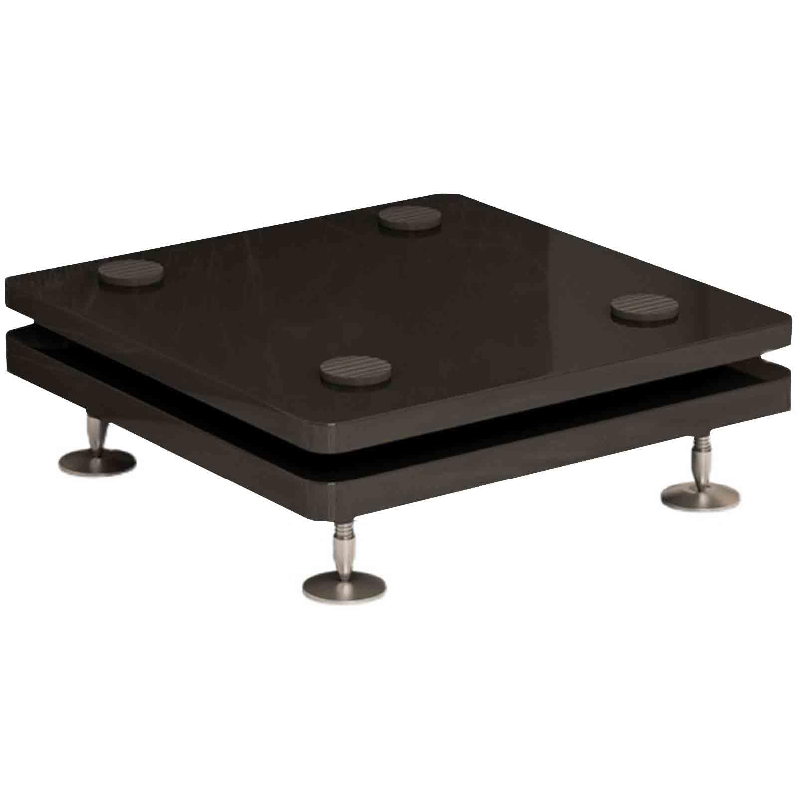 Wielofunkcyjna taca głośnikowa tłumiące wibracje nóżki stereo subwoofer podkładki tłumiące wibracje podwójny stojak audio do ochrony sprzętu audio, aby wspierać stabilny, bezpieczny i trwały, lekki
