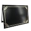 Black with gold trim