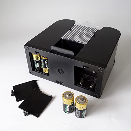 Infijyon 1-6 Card Shuffler, New Upgraded Usb/Battery Powered Casino Poker Auto Shuffler For House Party Card Games, Poker, Blackjack, Uno, Texas Hold'em #TOP6