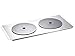 Julabo 9970275 Flat Bath Cover for PURA 22 Water Bath with 2 Concentric Ring Openings, 190 mm Diameter