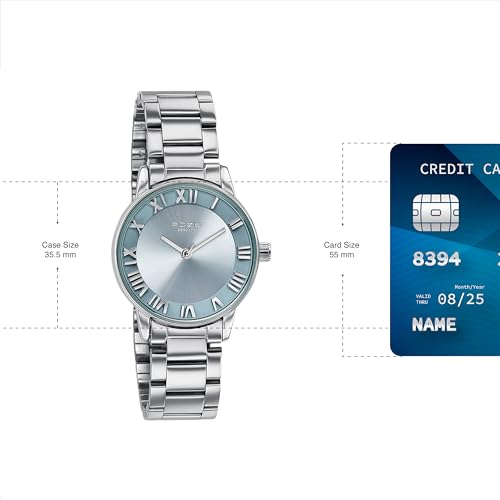 Image of Sonata Poze 6 Chrome Calling Quartz Purple Round Dial Women's Watch | Stainless Steel Strap Material | Watches for Women Analog - SP80128SM02