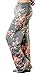 Artfish Women Loose Baggy Yoga Long Pants Floral Printed Trousers (XL, Grey)