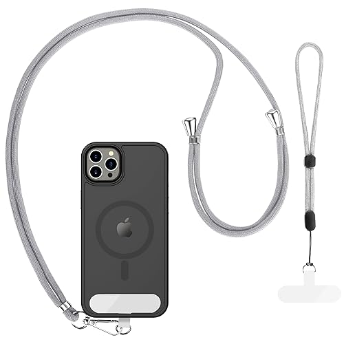 Cell Phone Lanyard 2 Pcs-1 Pcs 30"(Neck Strap×1)+8"(Wrist Strap×1) Black - Photo 99 sur 115