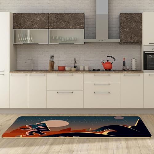 Tapis de cuisine Mars Exploration lot de 2 antidérapants et lavables - 3