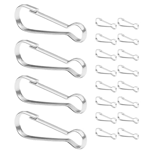 iplusmile 30�� �X�e�����X�X�`�[���o�b�P�� �X�i�b�v�t�b�N 40mm ���Ɨp�t���b�O�N���b�v �ϋv���ƍė��p�\�ȃf�U�C���ŊȒP���t�� �A�E�g�h�A�p�A�N�Z�T���[