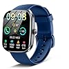 Smart Watch for Men Women with Bluetooth Call 1.91" Screen Fitness Watch with 24H Sleep/Heart Rate Monitor, 120+ Sports Mode Fitness Tracker Smartwatch with IP68 Waterproof for Android iOS, Blue