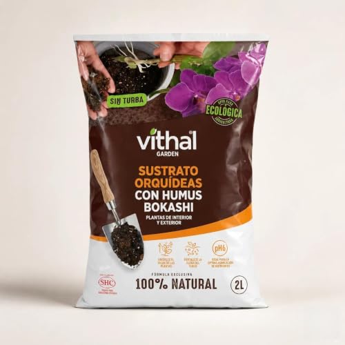 Sustrato Ecológico para Orquídeas 2 L | 100% Natural Sin Turba, con Corteza Premium y Humus Bokashi | Muy EFICAZ Plantas Interior y Exterior | Excelente Drenaje y Mayor Floración | Nexum Market