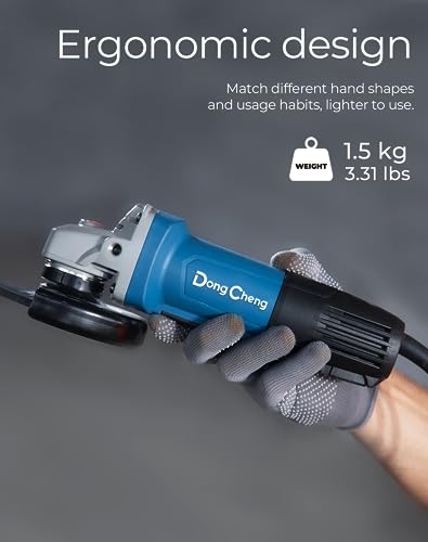 Dong Cheng Dongcheng Angle Grinder 4-1/2 Inch 6.7-Amp Paddle Switch Cut Off Tool 11800Rpm Electric Grinder Power Tools With Cutting & Grinding Wheels thumb #5