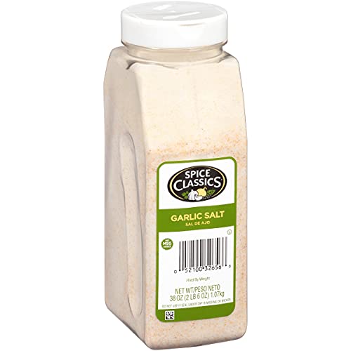 Spice Classics Garlic Salt, 38 oz - One 38 Ounce Container of Bulk Garlic Salt Seasoning, Ideal for Adding Flavor to Meats, Seafood, Potatoes, Pasta and More -  McCormick & Company, Inc.