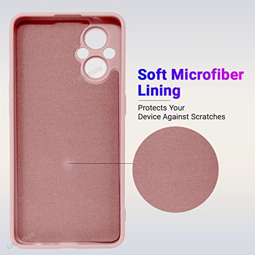 Image of LIRAMARK Silicone Soft Back Cover Case for Oppo F21 Pro 5G & Oppo F21s Pro 5G (Silicone Pink)