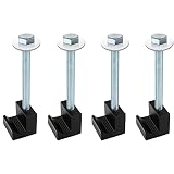 MOTAFAR 4 PCS Truck Tool Box Mounting Kit, Pickup Truck Bed Tie Downs Aluminum J Hooks No Drilling f