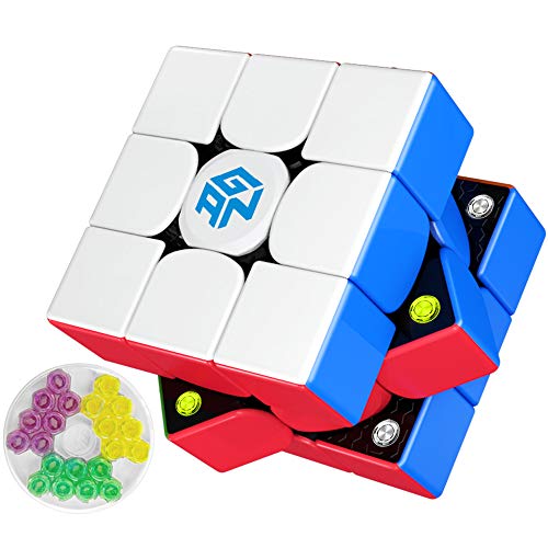 Image of GAN 356 M 3x3 Magnetic Speed Cube, GAN Cube Standard Version with Extra GES, 3x3x3 Magic Cube, Stickerless (ver. 2020)