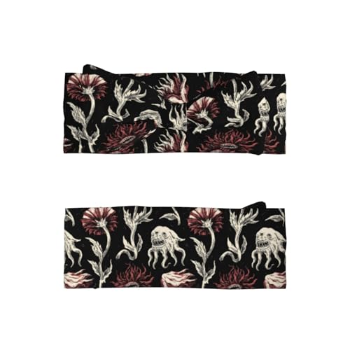 Abstract Flower Print Baby Girl Bows Headbands Baby Girls Newborn Headbands Infant Toddlers 0-6 Months2