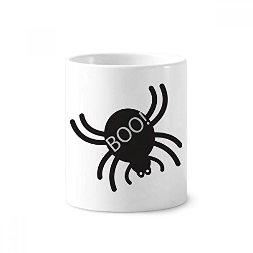 Araignée noire gobelet céramique blanche 350ml, une idée cadeau originale pour Halloween