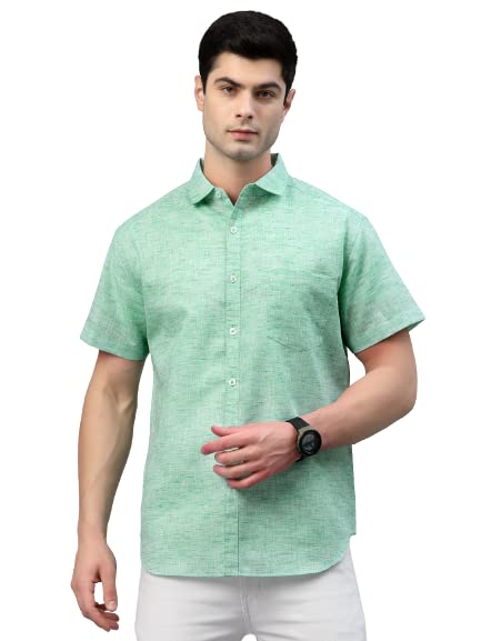 Image of Style Quotient Men Beige Comfort Casual Shirt