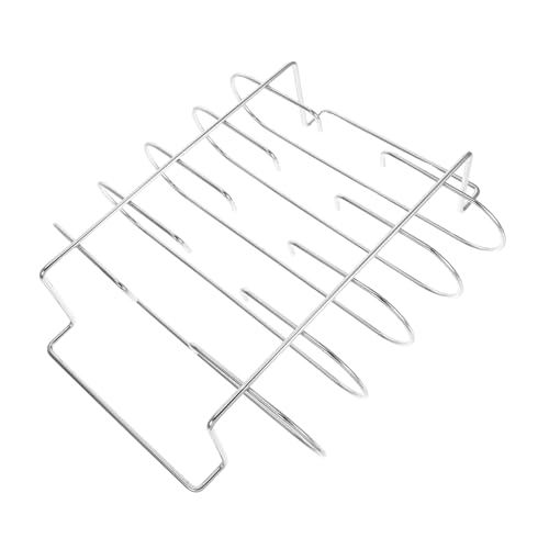MAGICLULU Soporte Vertical para Asar Freidora de Aire Accesorio Antiadherente para Pollo Rack para Costillas y Brochetas para Barbacoas Casa y Camping