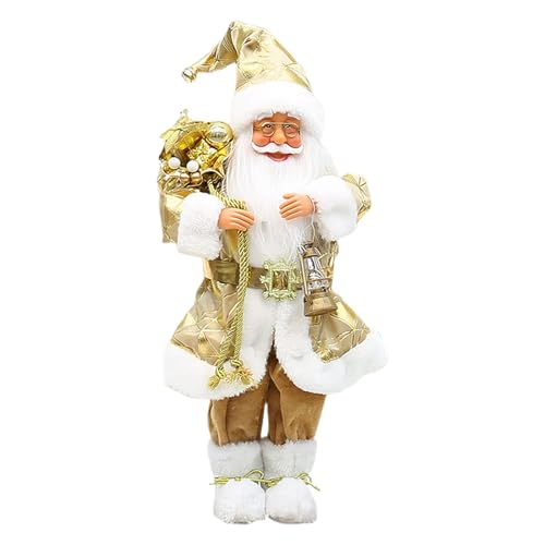 Estatua de Papá Noel, Figura de pie de 18 Pulgadas, Accesorio de exhibición de Ventana, para estantes, Mesa, Escritorio, Ventana, Chimenea, Familia, Amigos, colegas, Familiares