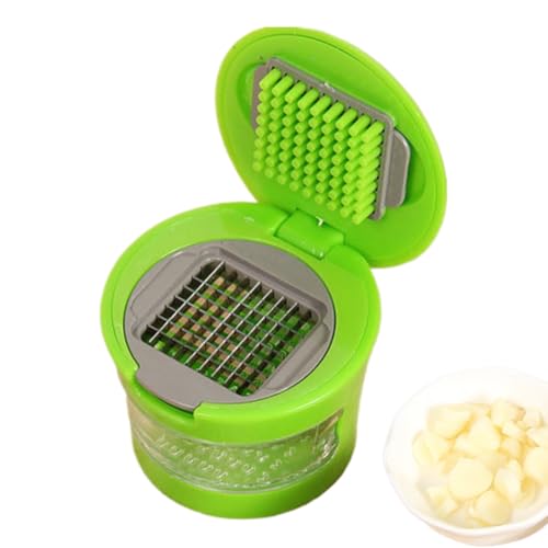 Knoblauch Zerkleinerer, Knoblauchschneider, 7x6.5cm Knoblauchwürfel Schneider, Robuster Zerkleinerer, Knoblauchpresse Zum Zerkleinern Von Knoblauch Für Reisen, Camping, Küchen Und Wohnmobile