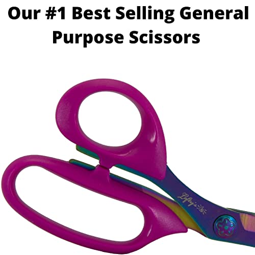 Lefty’s Left Handed Scissors - Stainless Steel Durable Blades - Great For Sewing, Cutting Fabric, Kitchen, General Purpose, School Items - Gifts For Left-Handed People, Adults, Student, Men And Women #TOP3