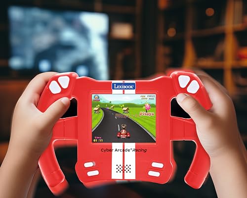 Lexibook, Cyber Arcade Racing, Motion Controlled Racing Console, 30 Racing, Action and Puzzle Games, Control by Tilting, Red, JL3150 by LEXiBOOK - Image 5