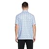 Camicia da golf da uomo a maniche corte, traspirante, vestibilità asciutta, stampa ad alte prestazioni, atletica, casual, polo da golf per uomo, Bolla Bianca Blu, 4XL #2