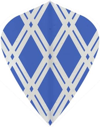 25 Sets #3543 AmeriThon Blue Cut-To-Clear Antique Glass Look Dart Flights