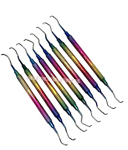 PREMIUM German 8 Pcs PERIODONTAL HOLLOW GRACEY CURETTE SET (SET of 8 EACH)