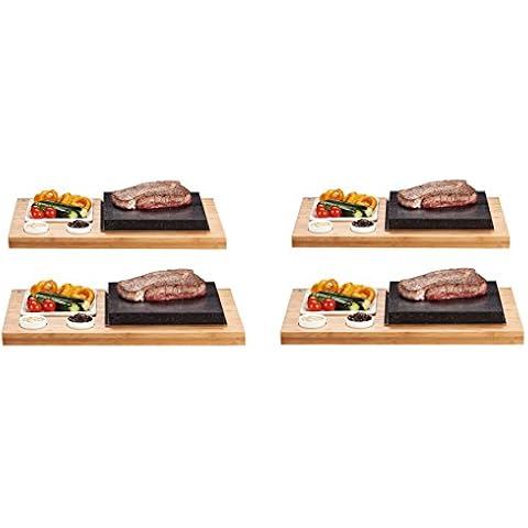 SteakStones Official Products, Save £100 on Four Sets of The Steak Plate and Sauces Set, The Best Way to Enjoy Steak on The Stone with The World's Leading Hot Stone Cooking Company Cover