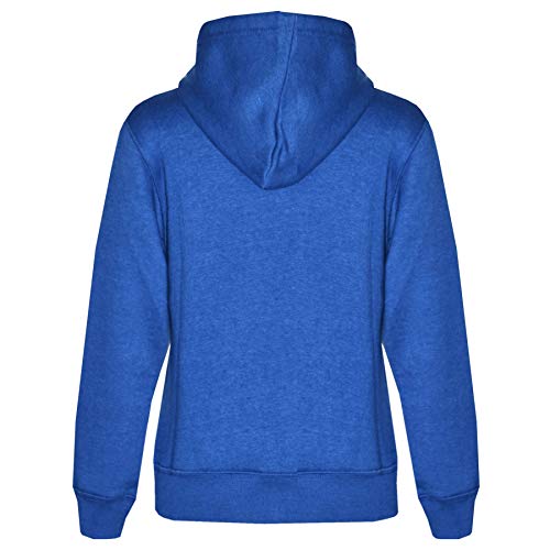 Plain Tracksuit Royal Blue & Grey Contrast Hoodie with Joggers Jogging Pants Activewear Set Unisex Girls Boys4