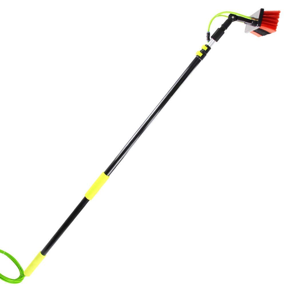 Window Cleaning Pole Water Fed Telescopic Brush Extendable Cleaner Conservatory Roof