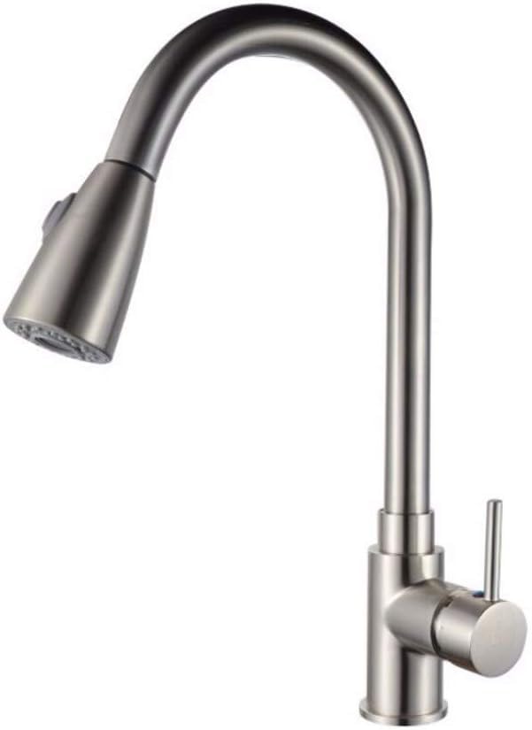 Grifo de fregadero para cocina de cobre mezclador de agua fría y caliente de diseño moderno