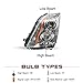 JSBOYAT Projector Headlight Assembly Replacement Compatible with 2008-2014 Cadillac CTS 2-Door Coupe/Sedan/Wagon Driver and Passenger Side Signal and Side Mark Light Included, Not for HID/Xenon Model