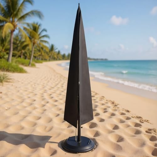 Funda para sombrilla de exterior impermeable con protección antiviento para jardín y terraza 4