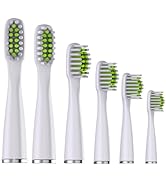 SARMOCARE Electric Toothbrush Heads Replacement for M200 6Pcs,Whitening Brush Head,White