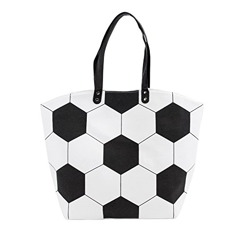 Me Plus Sports Baseball-Softball-Football Design Tote Hand Bags/Fashion Shoulder Bags/X-Large 21 IN. (Soccer)