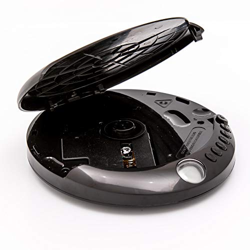 Reproductor de CD portátil sin saltos GPO negro con LCD 2