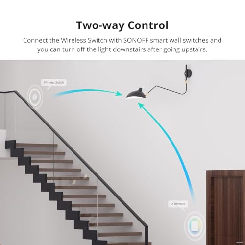 Image of SONOFF Zigbee Switch, SNZB-01P Wireless Push Button, Supports to Create Smart Scenes, Trigger the Connected Devices on eWelink APP with Three Control Options, SONOFF ZigBee Bridge Required, 2Pack